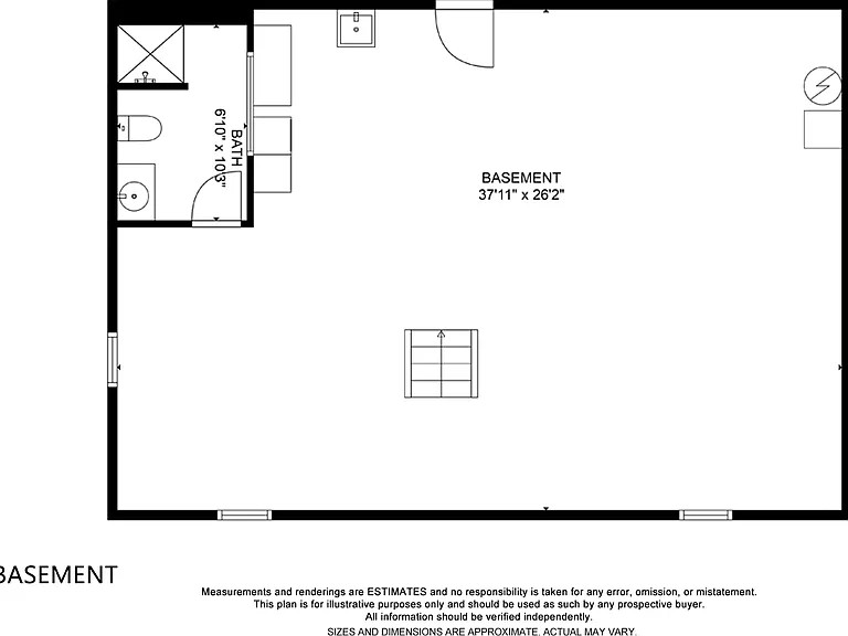 Basement floor plan