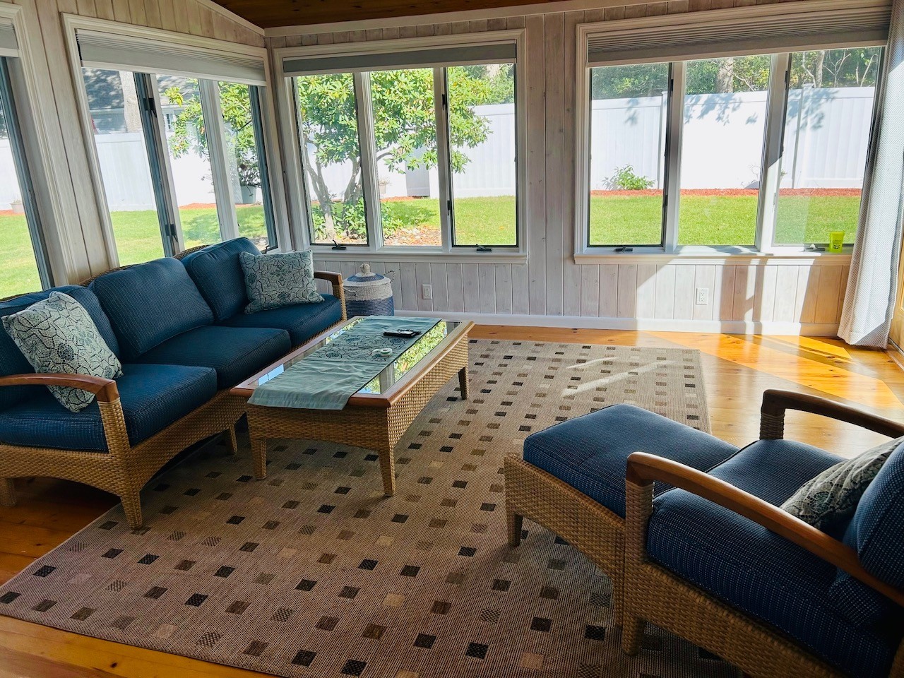 Sun-drenched sunroom